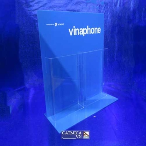 Kệ mica đựng tờ rơi của vinaphone