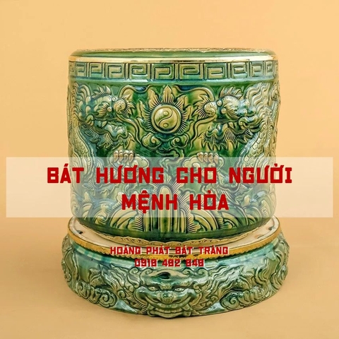 Mệnh Hỏa chọn bát hương màu gì? Chọn bát hương cho người mệnh Hỏa hợp phong thủy