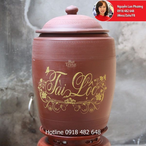 Chọn hũ gạo sành Tài Lộc Bát Tràng để chiêu tài đón lộc