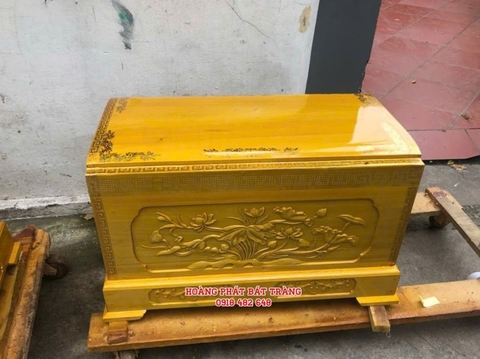Kích thước tiểu quách gỗ vàng tâm, ngọc am trên thị trường