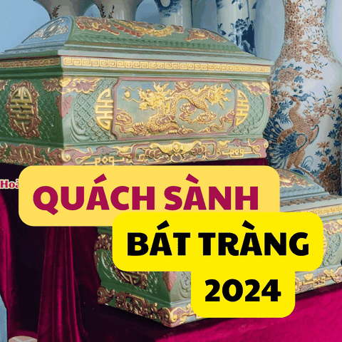 Quách sành Bát Tràng Mẫu đẹp 2024, kích thước quách sành phổ thông