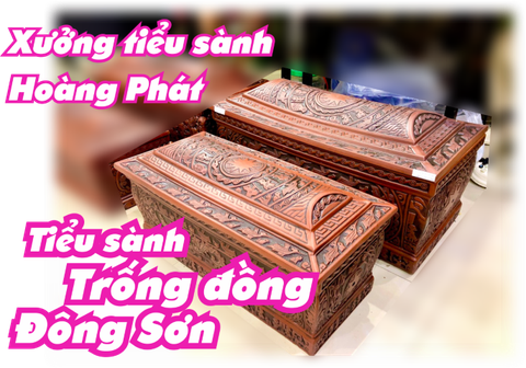 Bộ tiểu quách sành Trống Đồng Đông Sơn Âu Lạc, bộ quách tiểu sành mới nhất 2022