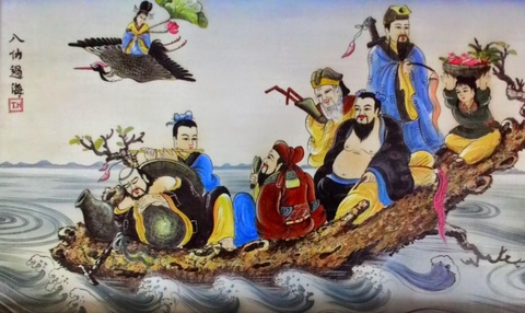 Ý nghĩa cảnh vẽ Bát tiên quá hải
