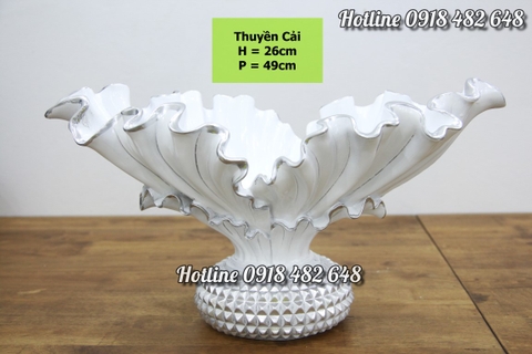 Lọ hoa phong cách cổ điển Châu Âu  - thuyền cải