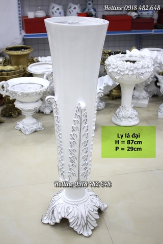 Lọ hoa phong cách cổ điển Châu Âu - ly lá đại