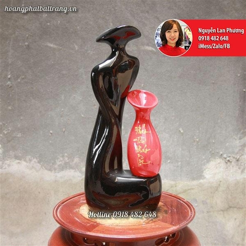 Lọ hoa nghệ thuật cô gái - Phát Tài Phát Lộc NT11
