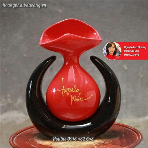 Lọ hoa nghệ thuật lọ sừng - Hạnh Phúc NT21