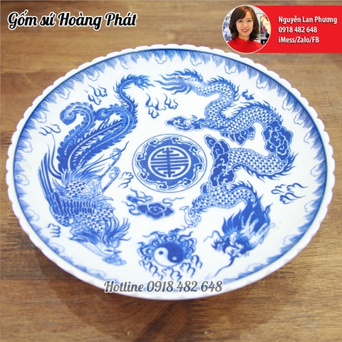 Mâm bồng rồng phượng 25cm