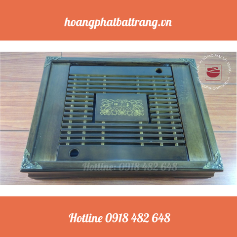 Khay gỗ ấm chén MS03478
