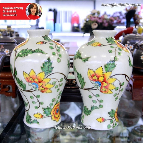 Lọ hoa nghệ thuật hoa văn vintage SP692