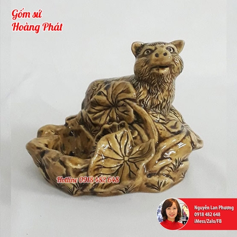 Gạt tàn gốm linh vật Lợn - tuổi Hợi SP4678
