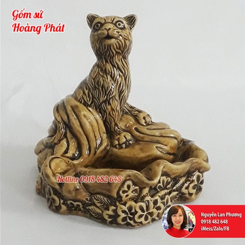 Gạt tàn gốm linh vật Mèo - tuổi Mão SP4670