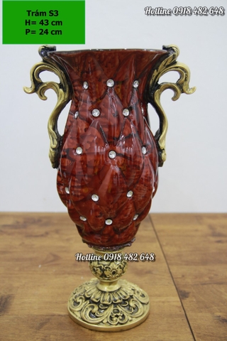 Lọ hoa phong cách cổ điển Châu Âu - trám S3 SP936