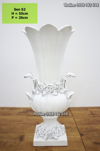 Lọ hoa phong cách cổ điển Châu Âu - Sen S2 SP934