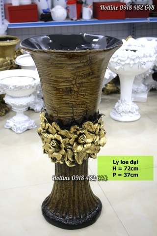 Lọ hoa phong cách cổ điển Châu Âu - ly loe đại SP926