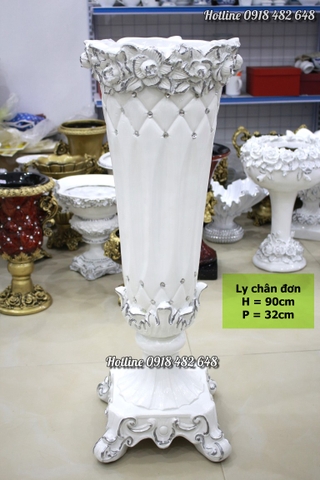 Lọ hoa phong cách cổ điển Châu Âu - Ly chân đơn SP920