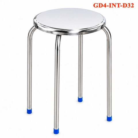 Ghế đôn inox 4 chân đường kính 320mm GD4-INT-D32