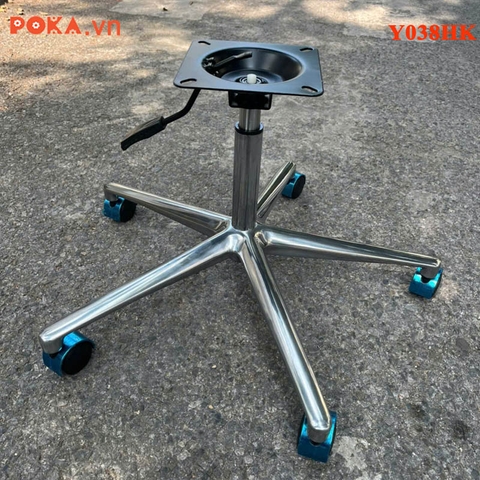 Chân ghế nhôm đúc 5 nhánh xoay nâng hạ Y038HK