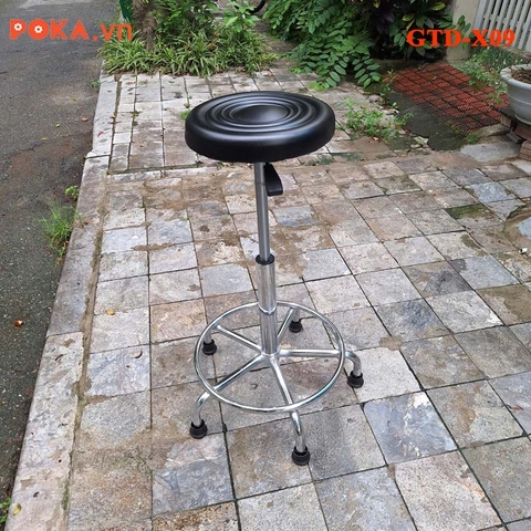 Ghế chống tĩnh điện mặt da, vành to, nâng hạ cao 65 lên 80cm GTD-X09