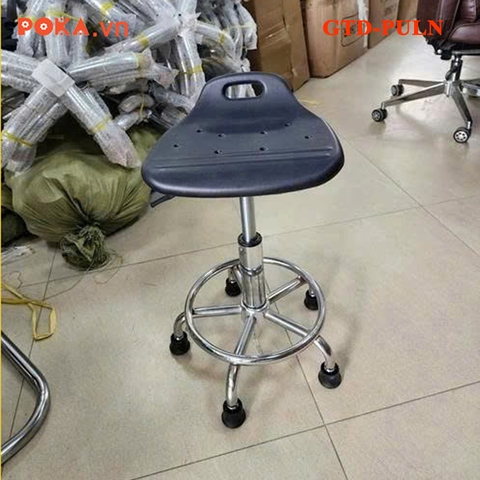 Ghế chống tĩnh điện mặt 8 lỗ có tựa lưng ngắn nâng hạ GTD-PULN