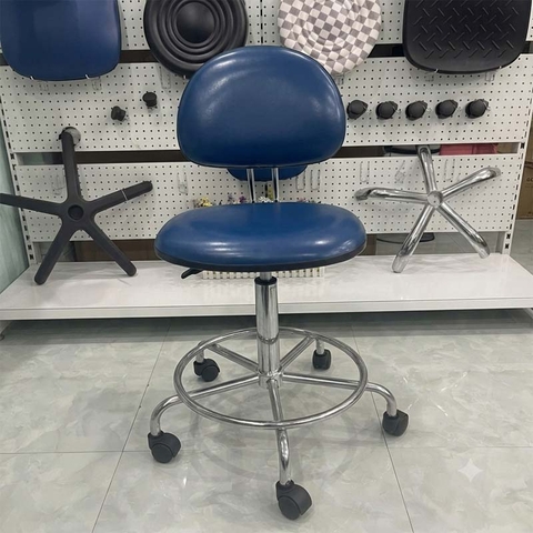 Ghế chống tĩnh điện có tựa, vành để chân, nâng hạ GTD-X07