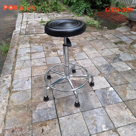 Ghế chống tĩnh điện mặt da, vành to, nâng hạ cao 65 lên 80cm GTD-X09
