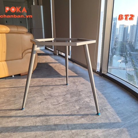 Chân bàn ống côn style dùng cho mặt bàn D1200 BT2