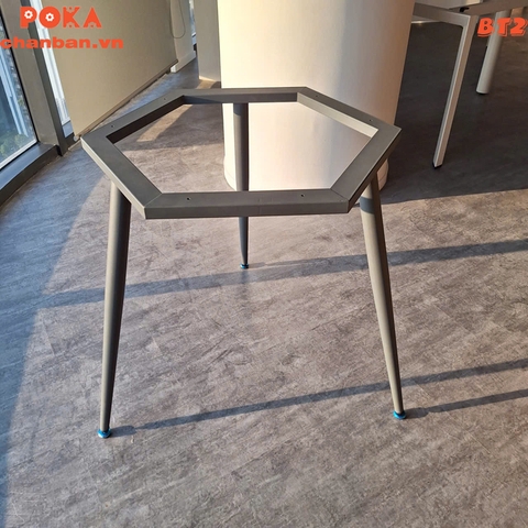 Chân bàn ống côn style dùng cho mặt bàn D1200 BT2