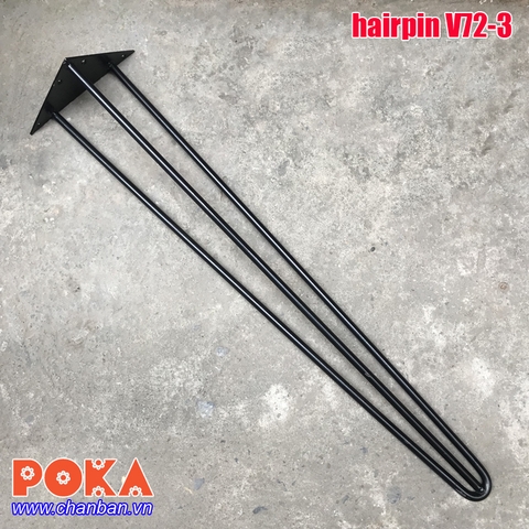 Chân bàn sắt hairpin V72-3