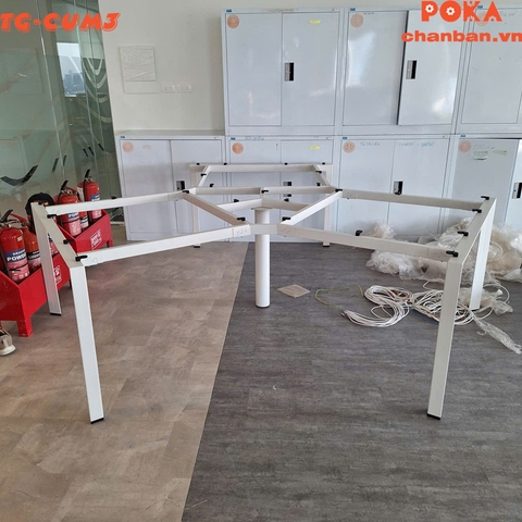 Chân bàn tam giác khung u cụm 3 120 độ 2640x2290mm TGKQ-Cum3