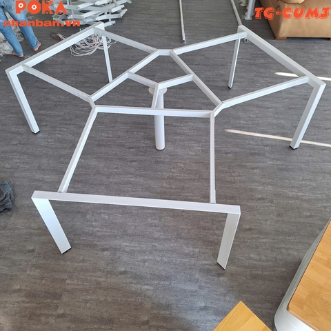 Chân bàn tam giác khung u cụm 3 120 độ 2640x2290mm TGKQ-Cum3
