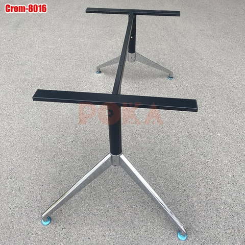 Chân bàn văn phòng mạ crom 800x1600mm CROM-8016