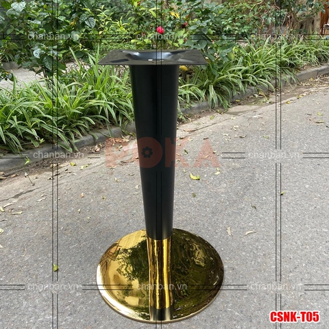 Chân bàn thép tròn mạ vàng CSNK-T05