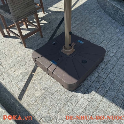 Chân đế nhựa đổ nước hàng cấp dùng cho ô lệch lệch tâm hợp kim nhôm cao cấp 3m