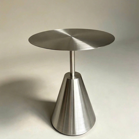 Bàn cafe inox 304 mặt D50cm BIN-D50
