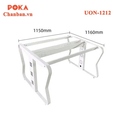 Chân bàn sắt hộp nhập khẩu 1200x1200mm UON-1212