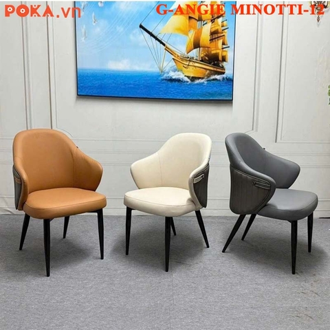 Ghế Ăn da nhập khẩu G-ANGIE MINOTTI-12