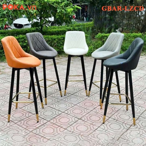 Ghế bar lưng da trám LOZEN Nhập Khẩu chân cố định (cao 65 và 75cm)