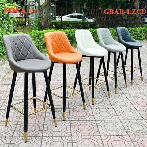 Ghế bar lưng da trám LOZEN Nhập Khẩu chân cố định (cao 65 và 75cm)