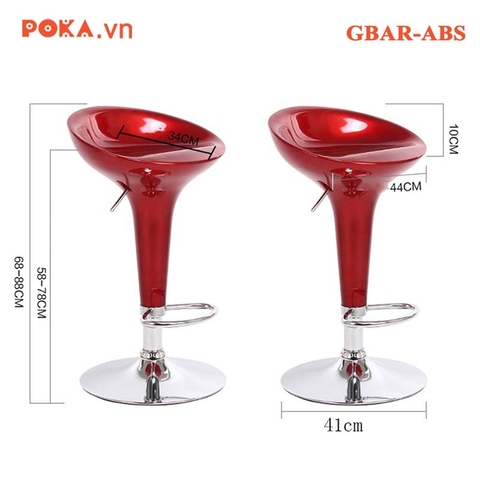 Ghế Quầy Bar Nhựa ABS Nhập Khẩu GBAR-ABS