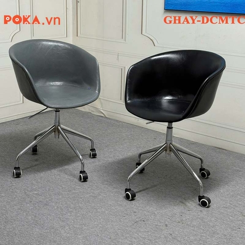 Ghế HAY DA chân thép mạ tăng chỉnh (46-56cm) GHAY-DATC