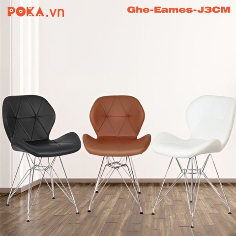 Ghế Eames tam giác chân mạ Ghe-Eames-J3CM