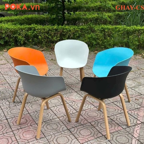 Ghế HAY Nhựa Đúc Chân Sắt GHAY-CS