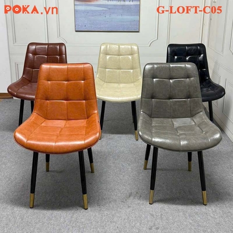 Ghế Ăn LOFT Caro Da Nhập Khẩu G-LOFT-C05