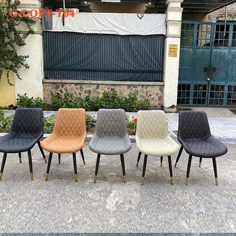 Ghế Ăn LOFT Trám Da Nhập Khẩu G-LOFT-T04