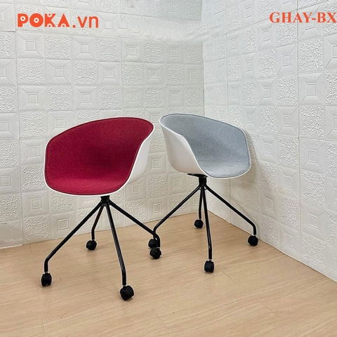 Ghế Hay Đệm Bọc Vải Bố Chân Sắt Bánh Xe GHAY-BX Ghế Hay Đệm Bọc Vải Bố Chân Sắt Bánh Xe GHAY-BX