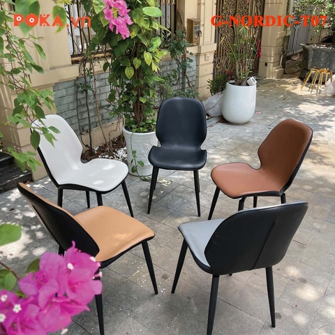 Ghế Ăn NORDIC Da Trơn Nhập Khẩu G-NORDIC-T07