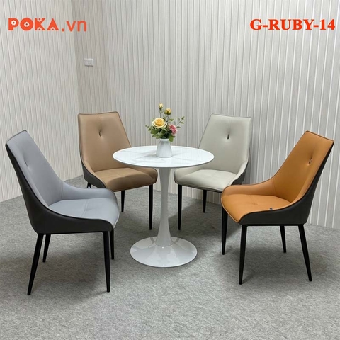 Ghế Ăn da nhập khẩu G-RUBY-14