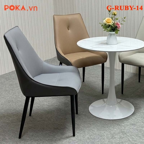 Ghế Ăn da nhập khẩu G-RUBY-14