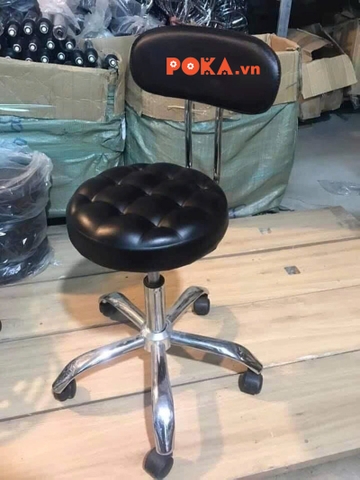 Ghế đôn xoay múi có bánh xe lưng tựa DONMUIBANHXE-TUA